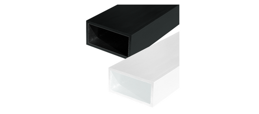 Powder Coated Aluminium Rectangular Tube