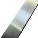 50.8mm x 6.3mm (2" x 1/4") Brushed Polished Aluminium Flat Bar