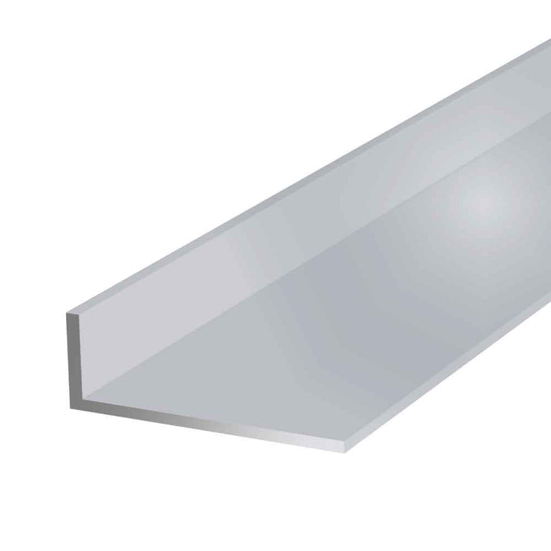 76.2mm x 25.4mm x 3.2mm (3" x 1" x 1/8") Aluminium Unequal Angle