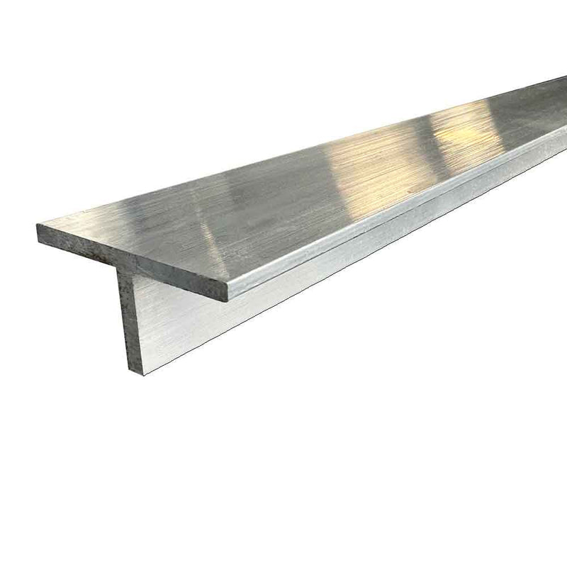 101.6mm x 76.2mm x 6.3mm (4" x 3" x 1/4") Aluminium T-Section