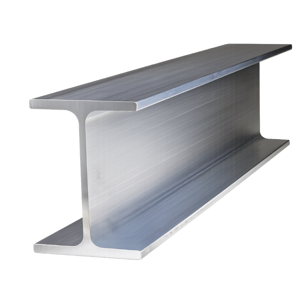 76.2mm x 38.1mm x 4.8mm x 6.3mm (3" x 1 1/2" x 3/16" x 1/4") Aluminium I-Beam