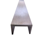 38.1mm x 38.1mm x 3.2mm (1 1/2" x 1 1/2" x 1/8") Aluminium Channel