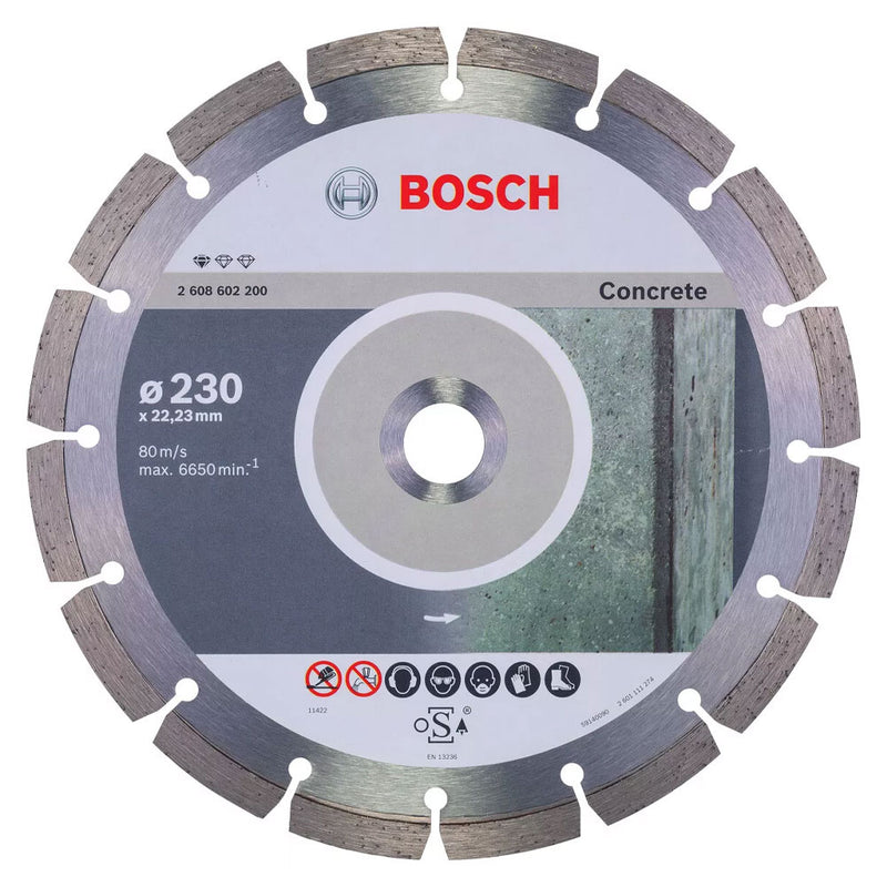 Bosch 2608602200 Standard for Concrete 230mm Diamond Cutting Disc (Single)