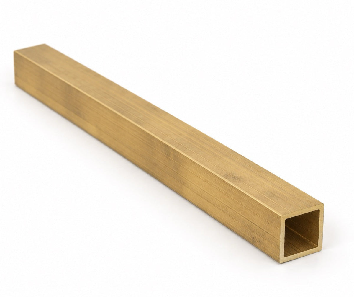 Brass Box Section - Mill Finished - Aluminium Warehouse