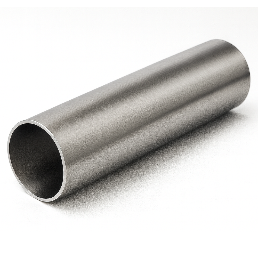 101.6mm x 1.6mm (4" x 16swg) Brushed Polished Stainless Steel Round Tube