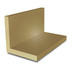 12.7mm x 12.7mm x 3.2mm (1/2" x 1/2" x 1/8") Brushed Polished Brass Angle