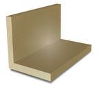 50.8mm x 50.8mm x 6.3mm (2" x 2" x 1/4") Brass Angle