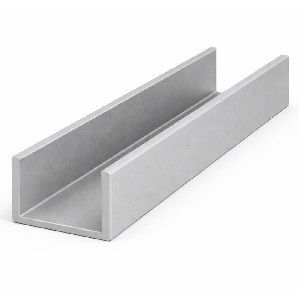 25.4mm x 12.7mm x 3.2mm (1" x 1/2" x 1/8") Aluminium Channel