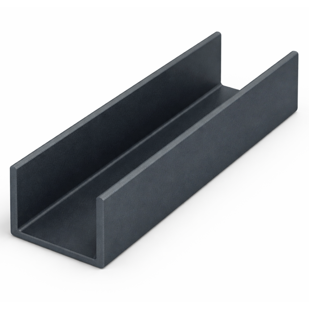 25.4mm x 12.7mm x 3.2mm (1" x 1/2" x 1/8") Aluminium Channel