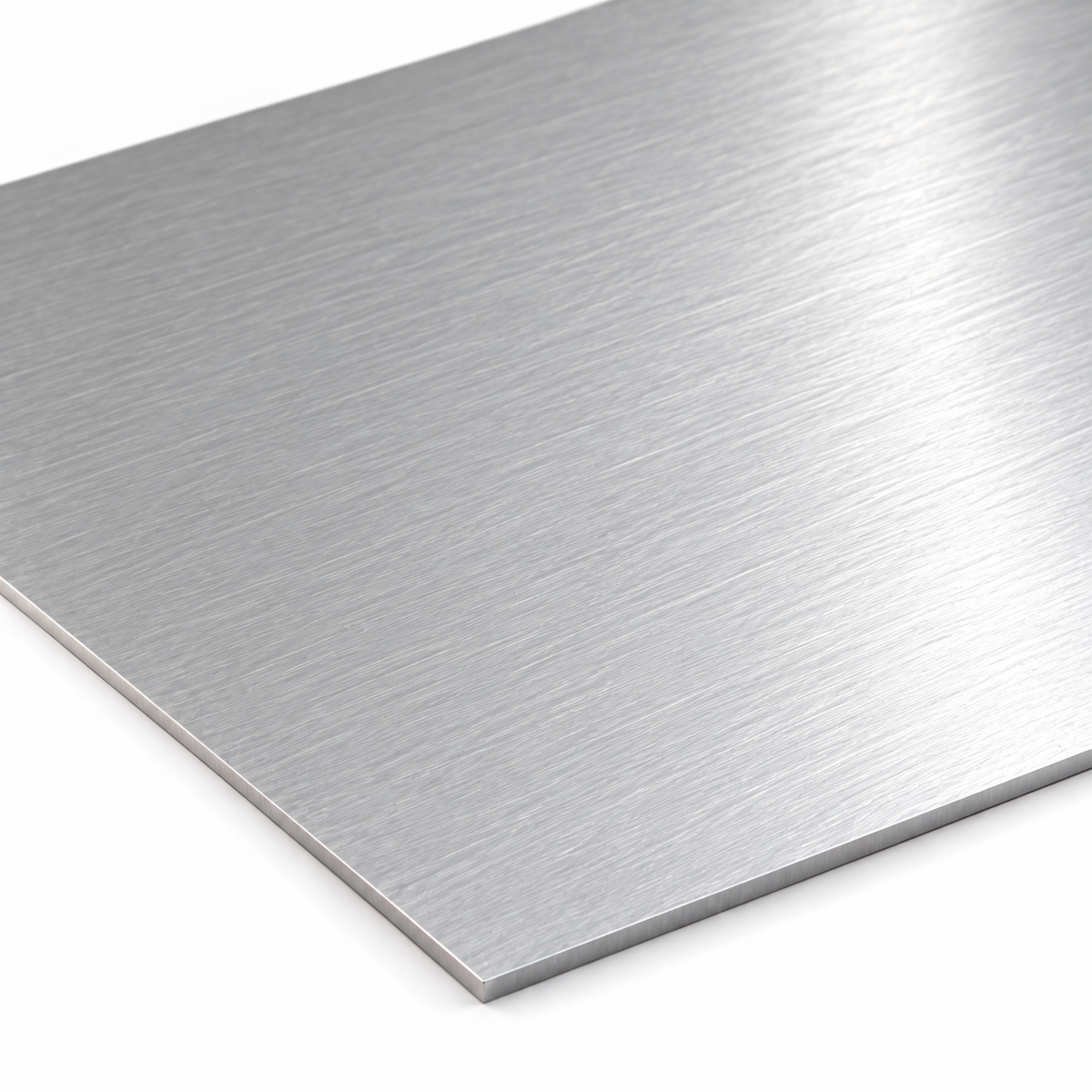 2000mm x 1000mm x 2mm Aluminium Sheet Brushed Polished 1 Side