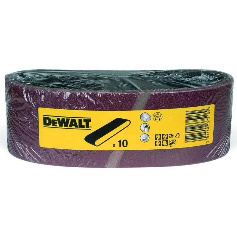 DeWalt DT3303-QZ 75 x 533mm Sanding Belts (10 Pack)