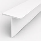 76.2mm x 76.2mm x 6.3mm (3" x 3" x 1/4") Aluminium T-Section