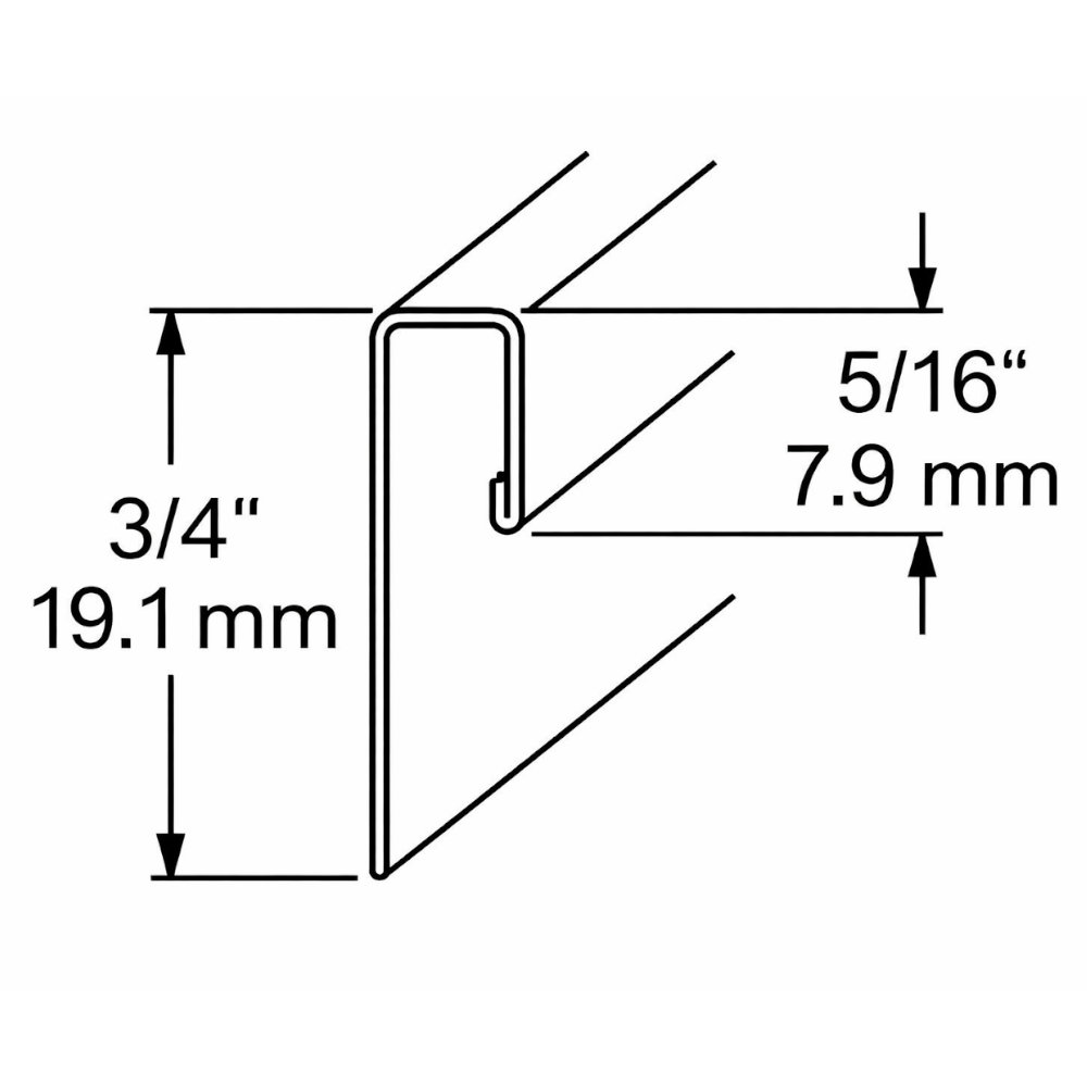 Stainless Steel Sheet End Cap 2.5M Length (Grade 430)