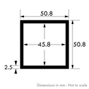 2440mm x 1220mm x 50.8mm x 50.8mm x 2.5mm 304 Stainless Steel Weldmesh