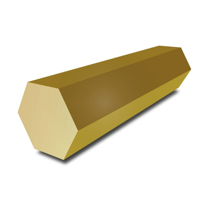 14 mm Brass Hexagon Bar - Aluminum Warehouse