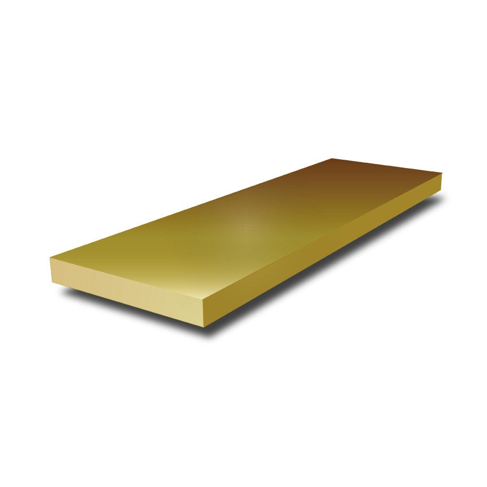 2 in x 5/8 in - Brass Flat Bar