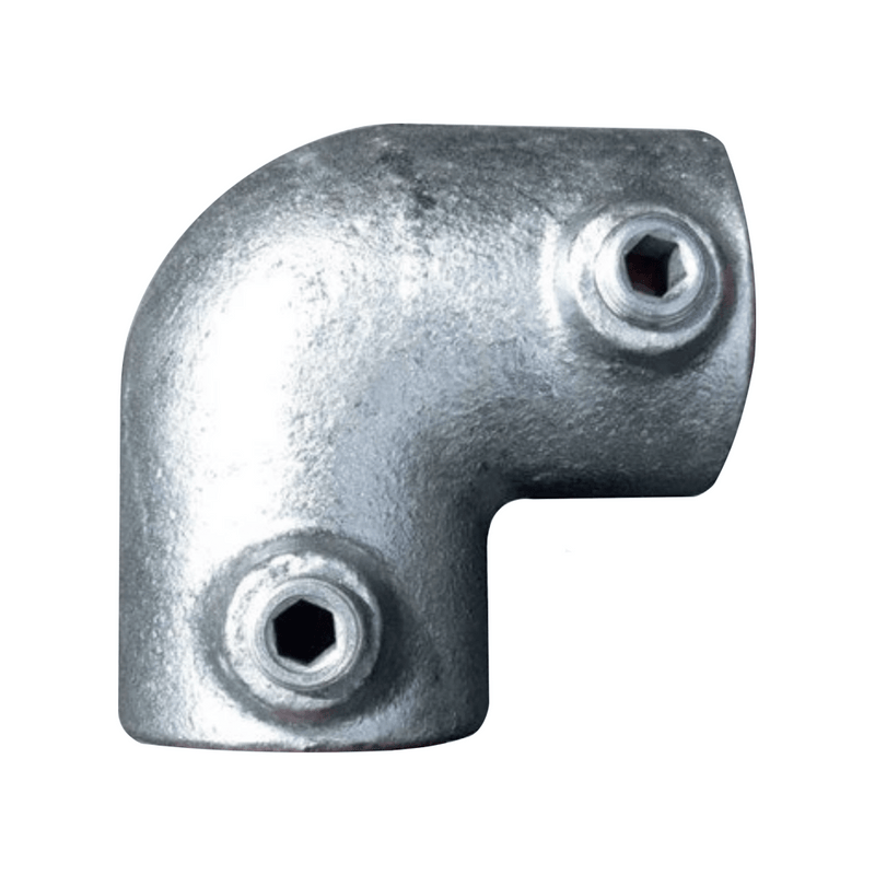 Interclamp 125 Two Way Elbow 42.4mm Tube Diameter - Aluminum Warehouse