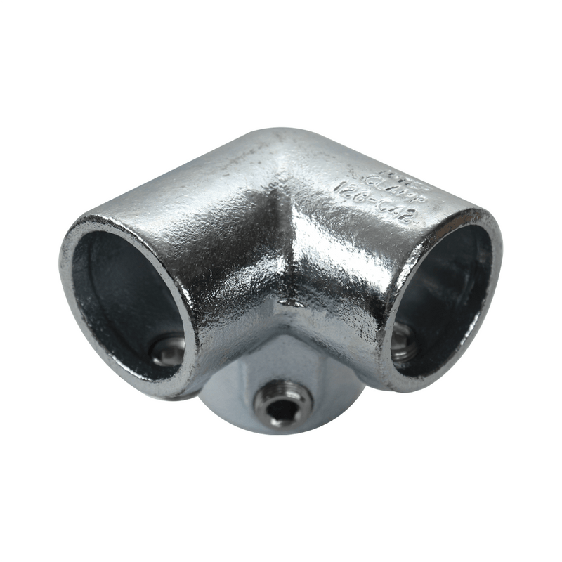Interclamp 128 Three Way Elbow 48.3mm Tube Diameter - Aluminum Warehouse