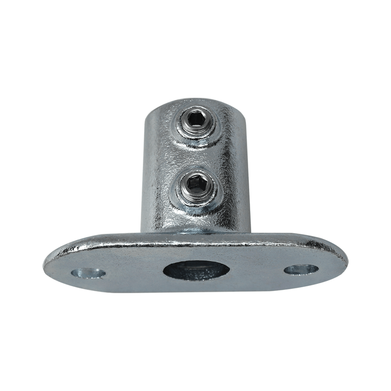Interclamp 132 Railing Base Flange 33.7mm Tube Diameter - Aluminum Warehouse