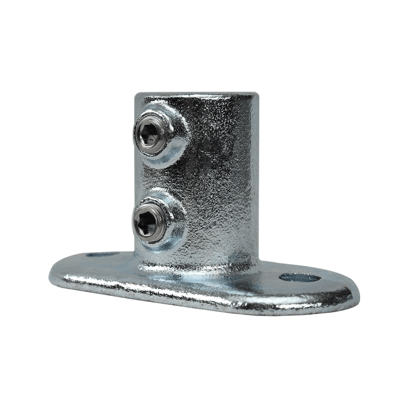 Interclamp 132 Railing Base Flange 33.7mm Tube Diameter - Aluminum Warehouse